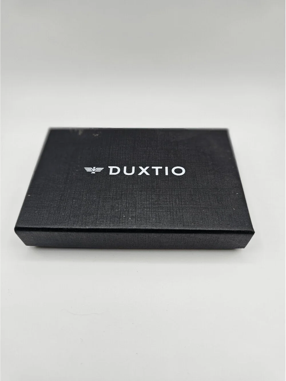 Duxtio Carbon Fiber RFID Minimalist Wallet Money Clip Black NIB